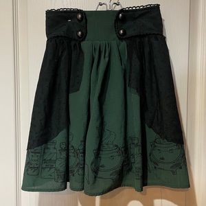 Hot Topic Harry Potter Potions Skirt
